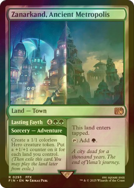 画像1: [FOIL] 古の大都市、ザナルカンド/Zanarkand, Ancient Metropolis 【英語版】 [FIN-土地R] (1)