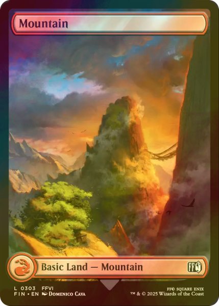 画像1: [FOIL] 山/Mountain No.303 (全面アート版) 【英語版】 [FIN-土地C] (1)