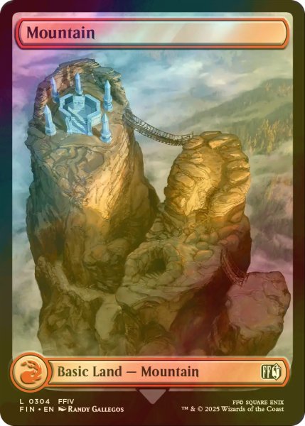 画像1: [FOIL] 山/Mountain No.304 (全面アート版) 【英語版】 [FIN-土地C] (1)
