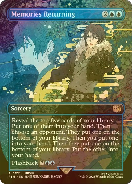 画像1: [FOIL] 蘇る記憶/Memories Returning (全面アート版) 【英語版】 [FIN-青R] (1)