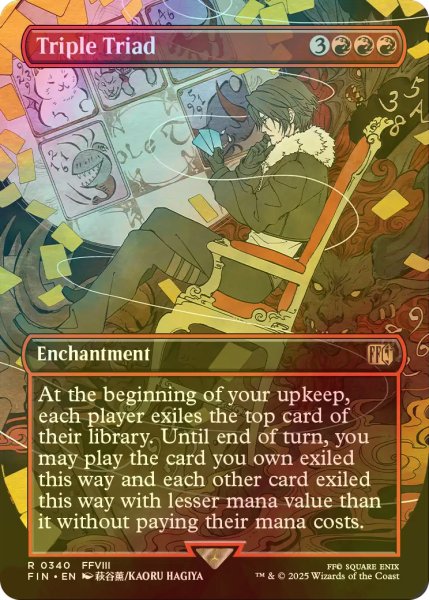 画像1: [FOIL] トリプルトライアド/Triple Triad (全面アート版) 【英語版】 [FIN-赤R] (1)