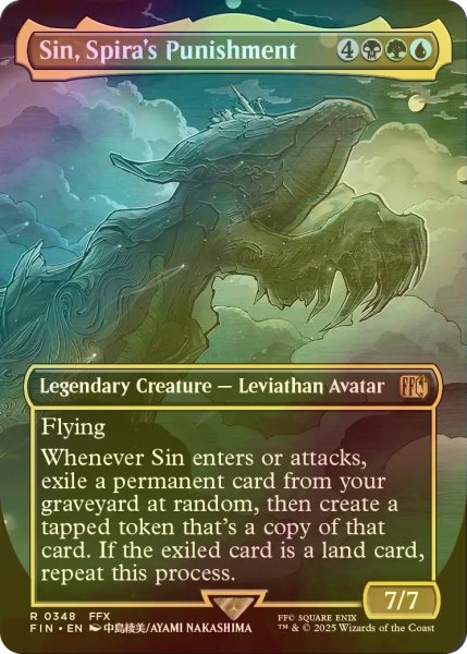 画像1: [FOIL] スピラの罰、『シン』/Sin, Spira's Punishment (全面アート版) 【英語版】 [FIN-金R] (1)