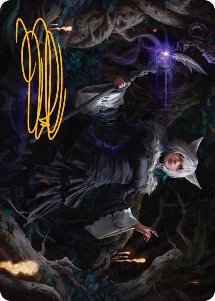 画像1: 魔女、ヤ・シュトラ・ルル/Y'shtola, Night's Blessed No.021 (箔押し版) 【英語版】 [FIN-アート] (1)