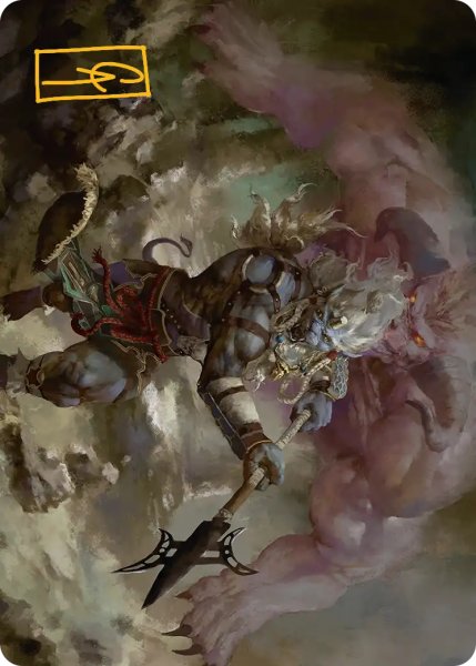 画像1: ロンゾ族のガード、キマリ/Kimahri, Valiant Guardian No.029 (箔押し版) 【日本語版】 [FIN-アート] (1)