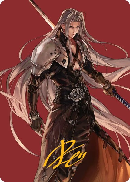 画像1: 威名のソルジャー、セフィロス/Sephiroth, Fabled SOLDIER No.044 (箔押し版) 【英語版】 [FIN-アート] (1)