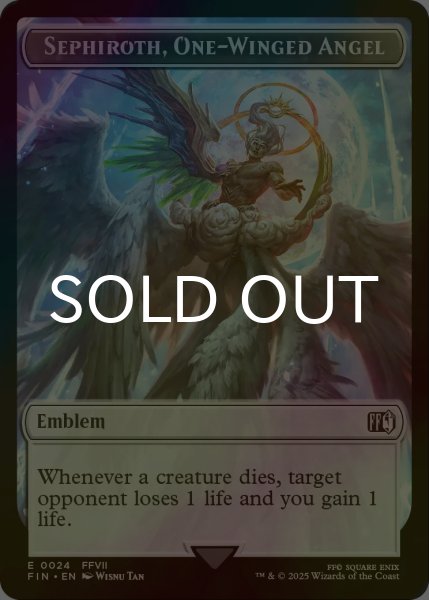 画像1: [FOIL] 片翼の天使、セフィロス/Sephiroth, One-Winged Angel & ロボット・戦士/Robot Warrior 【英語版】 [FIN-トークン] (1)