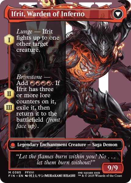イフリートのドミナント、クライヴ　英語　foil ショーケース　EN MTG イフリートのドミナント、クライヴ 英語 ショーケース foil