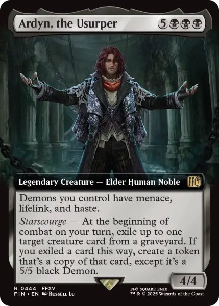 画像1: 簒奪者、アーデン/Ardyn, the Usurper (拡張アート版) 【英語版】 [FIN-黒R] (1)