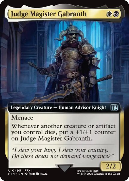 画像1: ジャッジマスター、ガブラス/Judge Magister Gabranth (拡張アート版) 【英語版】 [FIN-金U] (1)