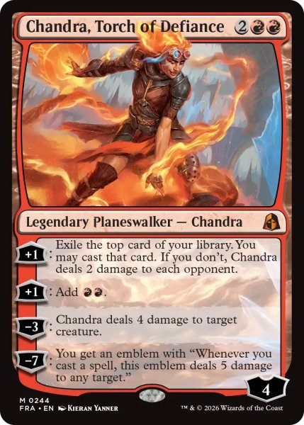 画像1: 反逆の先導者、チャンドラ/Chandra, Torch of Defiance 【英語版】 [FRA-赤MR] (1)
