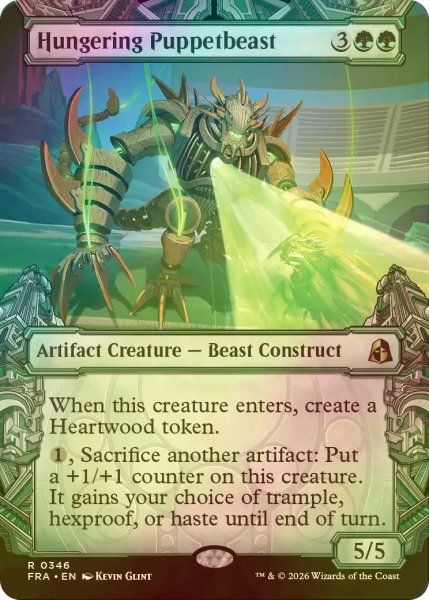 画像1: [FOIL] 飢餓の傀儡獣/Hungering Puppetbeast (ショーケース・海外産ブースター版) 【英語版】 [FRA-緑R] (1)