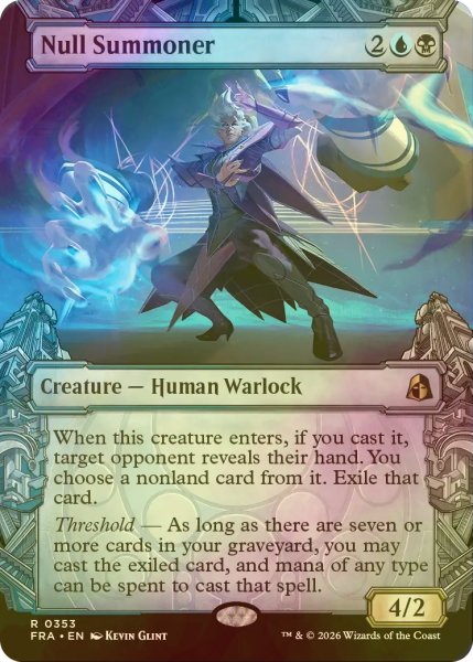 画像1: [FOIL] 絶無の召喚士/Null Summoner (ショーケース・海外産ブースター版) 【英語版】 [FRA-金R] (1)