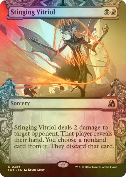 画像1: [FOIL] 抉り穿つ言葉/Stinging Vitriol (ショーケース・海外産ブースター版) 【英語版】 [FRA-金R] (1)