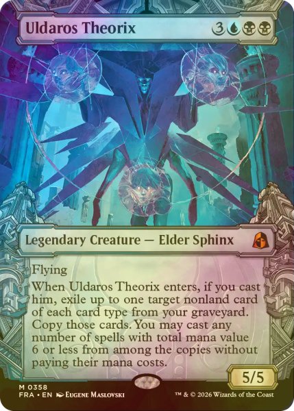 画像1: [FOIL] ウルダロス・セオリクス/Uldaros Theorix No.358 (ショーケース・海外産ブースター版) 【英語版】 [FRA-金MR] (1)