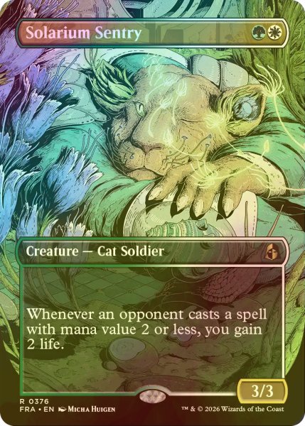 画像1: [FOIL] 日光浴室の歩哨/Solarium Sentry (全面アート・海外産ブースター版) 【英語版】 [FRA-金R] (1)