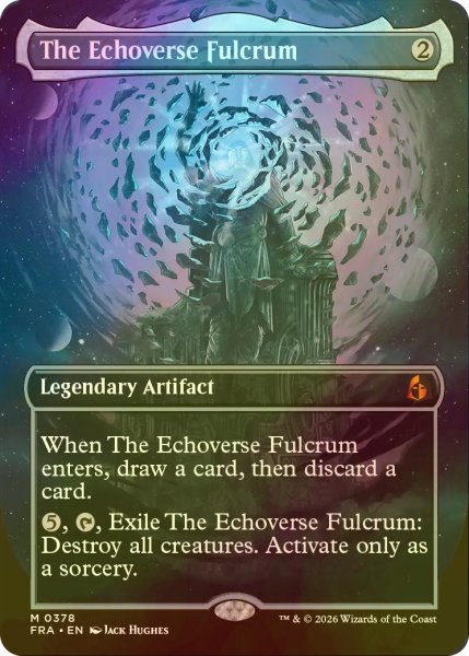画像1: [FOIL] 模倣宇宙の支点/The Echoverse Fulcrum (全面アート・海外産ブースター版) 【英語版】 [FRA-灰MR] (1)