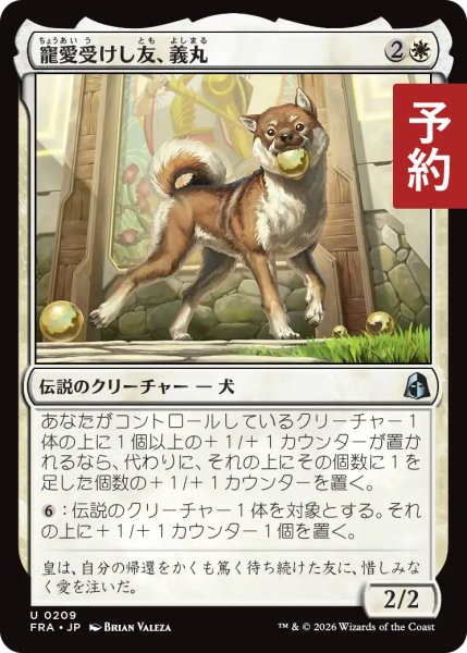 画像1: 寵愛受けし友、義丸/Yoshimaru, Beloved Companion 【日本語版】 [FRA-白U] (予約H) (1)