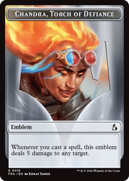 画像2: 従順の冷気、チャンドラ/CHANDRA, CHILL OF COMPLIANCE & 反逆の先導者、チャンドラ/CHANDRA, TORCH OF DEFIANCE 【英語版】 [FRA-トークン] (2)