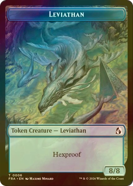 画像1: [FOIL] リヴァイアサン/LEVIATHAN & ビースト/BEAST 【英語版】 [FRA-トークン] (1)