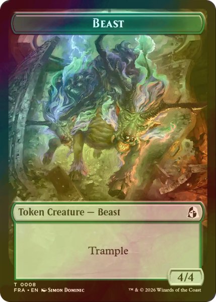 画像2: [FOIL] 実習生/CADET & ビースト/BEAST 【英語版】 [FRA-トークン] (2)
