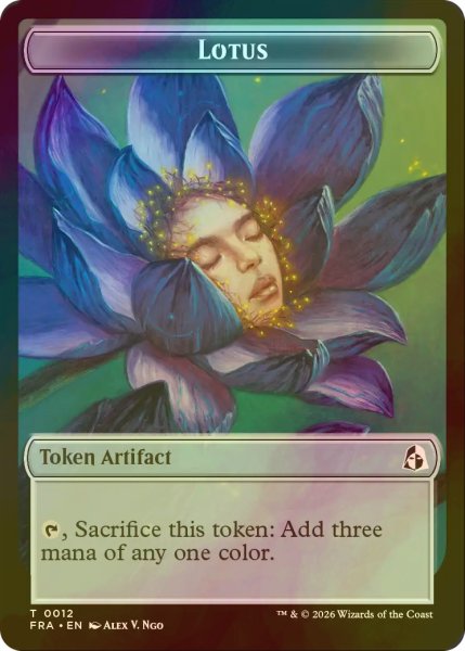 画像1: [FOIL] 睡蓮/LOTUS & ドラゴン/DRAGON 【英語版】 [FRA-トークン] (1)