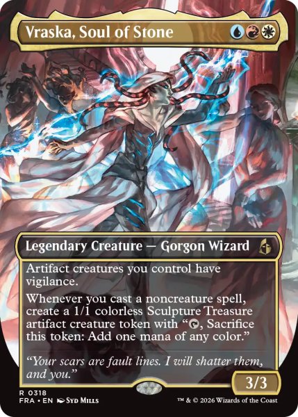 画像1: 石の魂、ヴラスカ/Vraska, Soul of Stone (全面アート版) 【英語版】 [FRA-金R] (1)