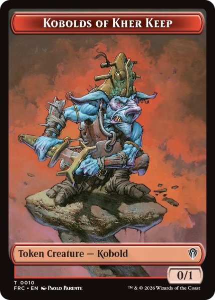 画像1: カー砦のコボルド/KOBOLDS OF KHER KEEP & ファイレクシアン・ダニ/PHYREXIAN MITE 【英語版】 [FRC-トークン] (1)