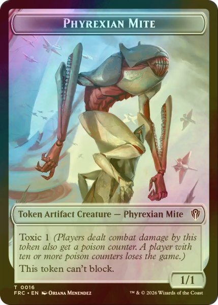 画像2: [FOIL] 市民/CITIZEN & ファイレクシアン・ダニ/PHYREXIAN MITE 【英語版】 [FRC-トークン] (2)