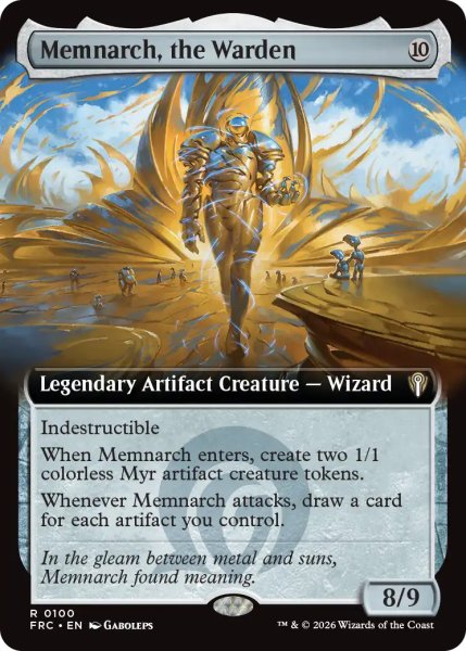 画像1: 管理者、メムナーク/Memnarch, the Warden (拡張アート版) 【英語版】 [FRC-灰R] (1)