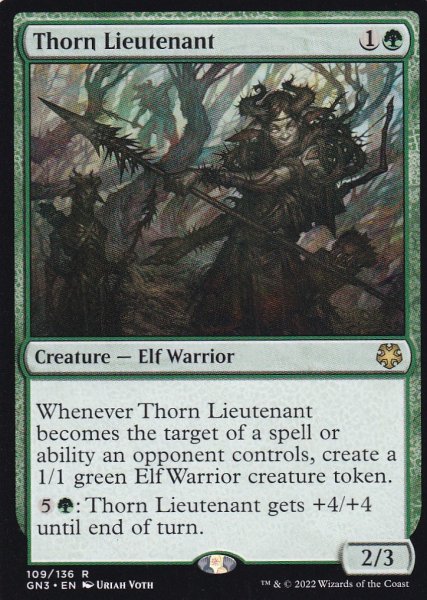 画像1: 茨の副官/Thorn Lieutenant 【英語版】 [GN3-緑R] (1)