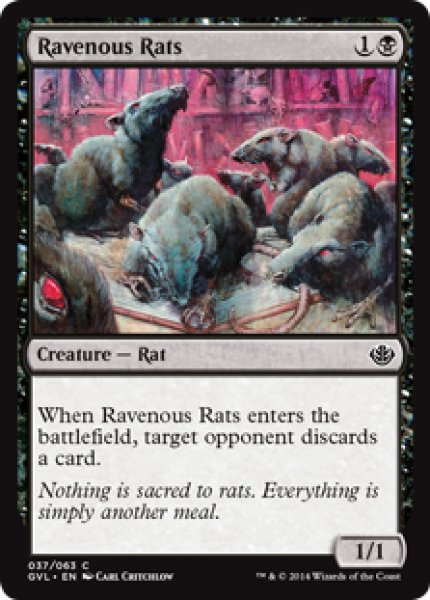 画像1: 貪欲なるネズミ/Ravenous Rats 【英語版】 [GVL-黒C] (1)