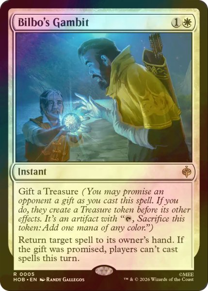 画像1: [FOIL] ビルボの作戦/Bilbo's Gambit 【英語版】 [HOB-白R] (1)