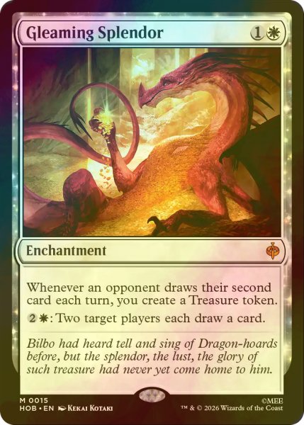 画像1: [FOIL] 煌びやかなる豪奢/Gleaming Splendor (海外産ブースター版) 【英語版】 [HOB-白MR] (1)