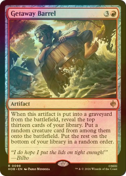 画像1: [FOIL] 脱出の樽/Getaway Barrel 【英語版】 [HOB-赤R] (1)