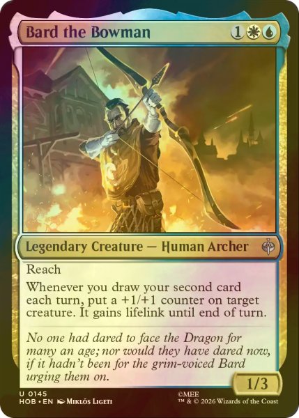 画像1: [FOIL] 弓矢の達人、バルド/Bard the Bowman 【英語版】 [HOB-金U] (1)