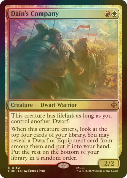 画像1: [FOIL] ダーインの隊/Dain's Company 【英語版】 [HOB-金R] (1)