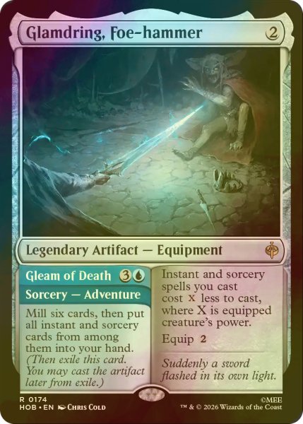 画像1: [FOIL] 敵砕き、グラムドリング/Glamdring, Foe-hammer 【英語版】 [HOB-灰R] (1)