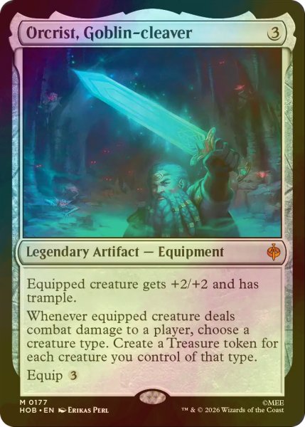 画像1: [FOIL] ゴブリン退治、オルクリスト/Orcrist, Goblin-cleaver (海外産ブースター版) 【英語版】 [HOB-灰MR] (1)