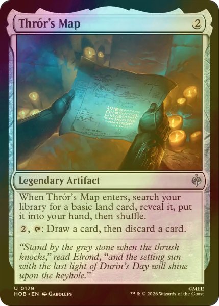 画像1: [FOIL] スロールの地図/Thror's Map 【英語版】 [HOB-灰U] (1)