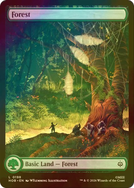 画像1: [FOIL] 森/Forest (全面アート版) 【英語版】 [HOB-土地C] (1)