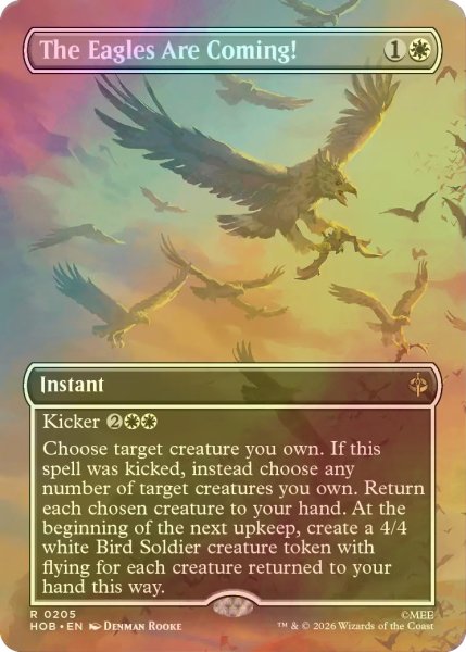 画像1: [FOIL] 鷲たちがやってくる！/The Eagles Are Coming! (全面アート・海外産ブースター版) 【英語版】 [HOB-白R] (1)