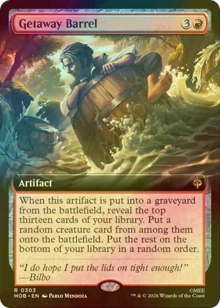 画像1: [FOIL] 脱出の樽/Getaway Barrel (拡張アート版) 【英語版】 [HOB-赤R] (1)