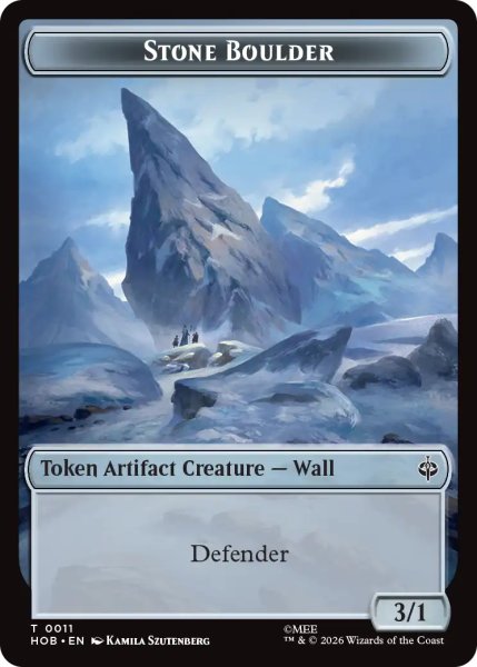 画像2: ドラゴン/DRAGON & 大きな岩石/STONE BOULDER 【英語版】 [HOB-トークン] (2)