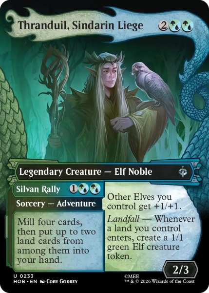 画像1: シンダリンの領主、スランドゥイル/Thranduil, Sindarin Liege (ショーケース版) 【英語版】 [HOB-金U] (1)