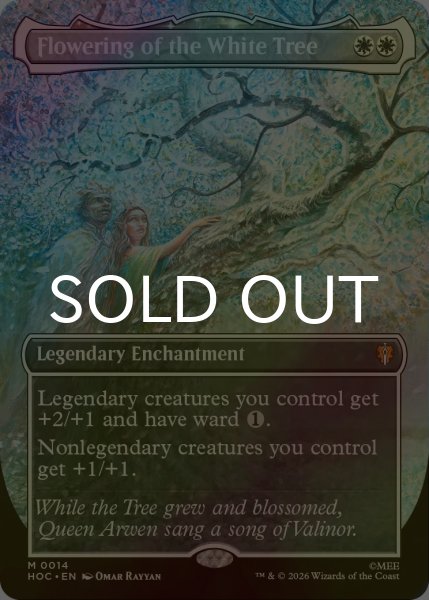 画像1: [FOIL] 白の木に花開く/Flowering of the White Tree (全面アート・海外産ブースター版) 【英語版】 [HOC-白MR] (1)