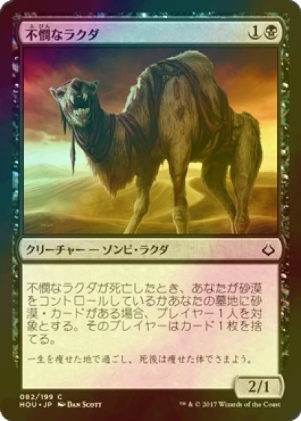 画像1: [FOIL] 不憫なラクダ/Wretched Camel 【日本語版】 [HOU-黒C] (1)