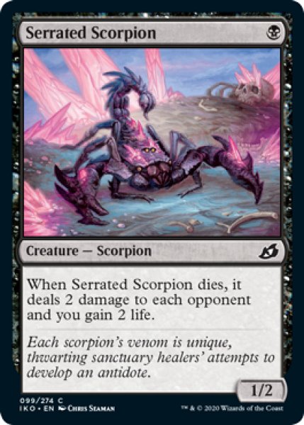 画像1: 鋸刃蠍/Serrated Scorpion 【英語版】 [IKO-黒C] (1)
