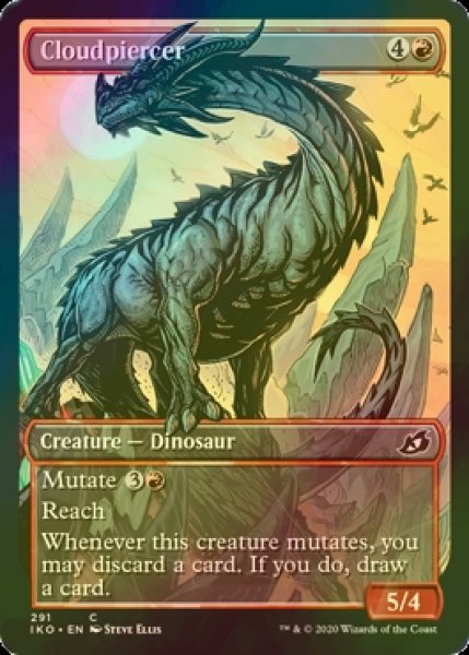 画像1: [FOIL] 雲貫き/Cloudpiercer (全面アート版) 【英語版】 [IKO-赤C] (1)