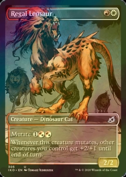 画像1: [FOIL] 威厳あるレオサウルス/Regal Leosaur (ショーケース版) 【英語版】 [IKO-金U] (1)