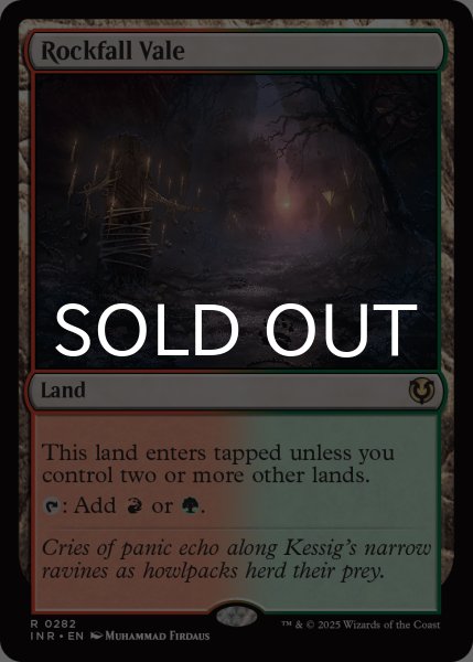 画像1: 落石の谷間/Rockfall Vale 【英語版】 [INR-土地R] (1)